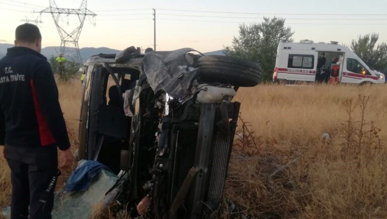 amasyada kaza 4 kisi yaralandi ktuZtsVG