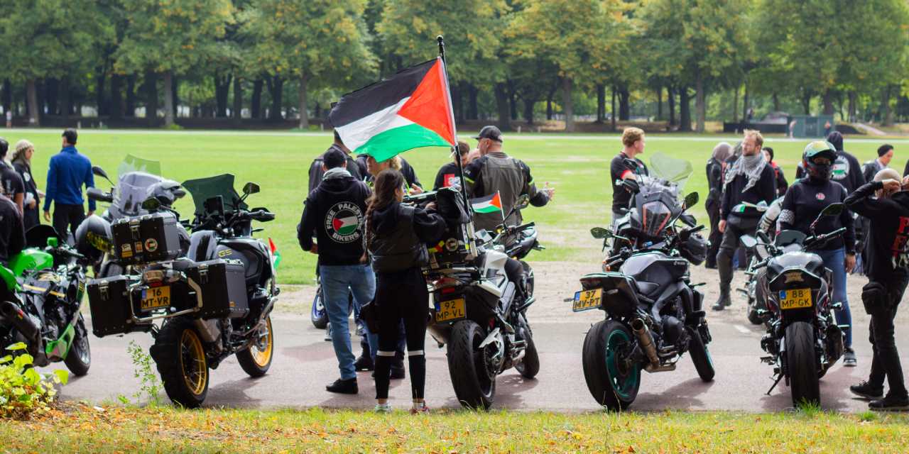 motosiklet suruculerinden filistine destek gosterisi Hj9vh5c1